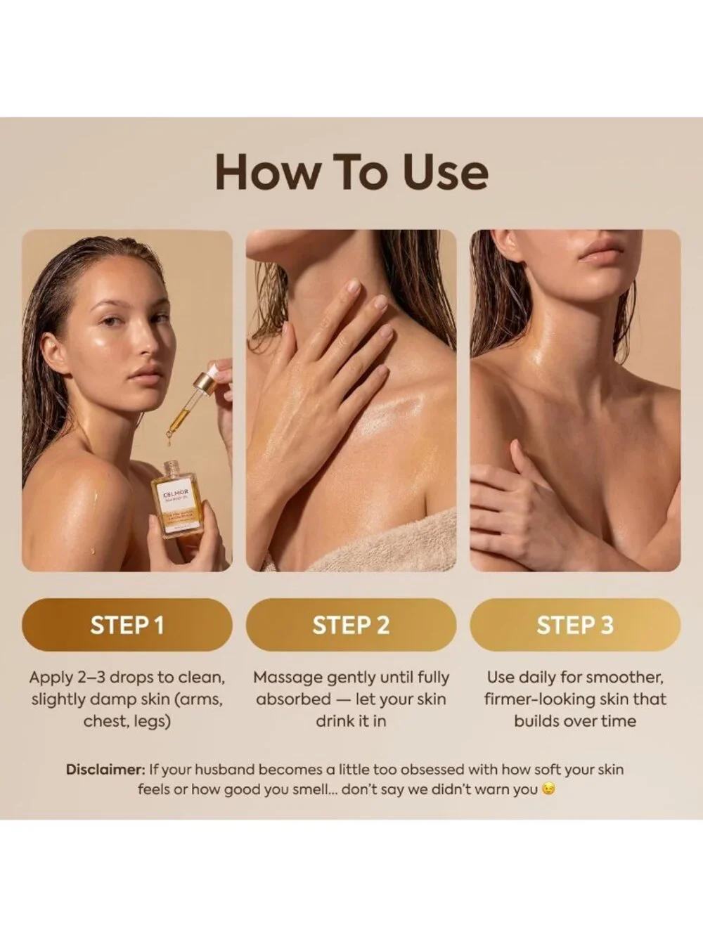Silk Body Oil for Women | Anti-Aging, Firming, Moisturizing Skin Treatment
